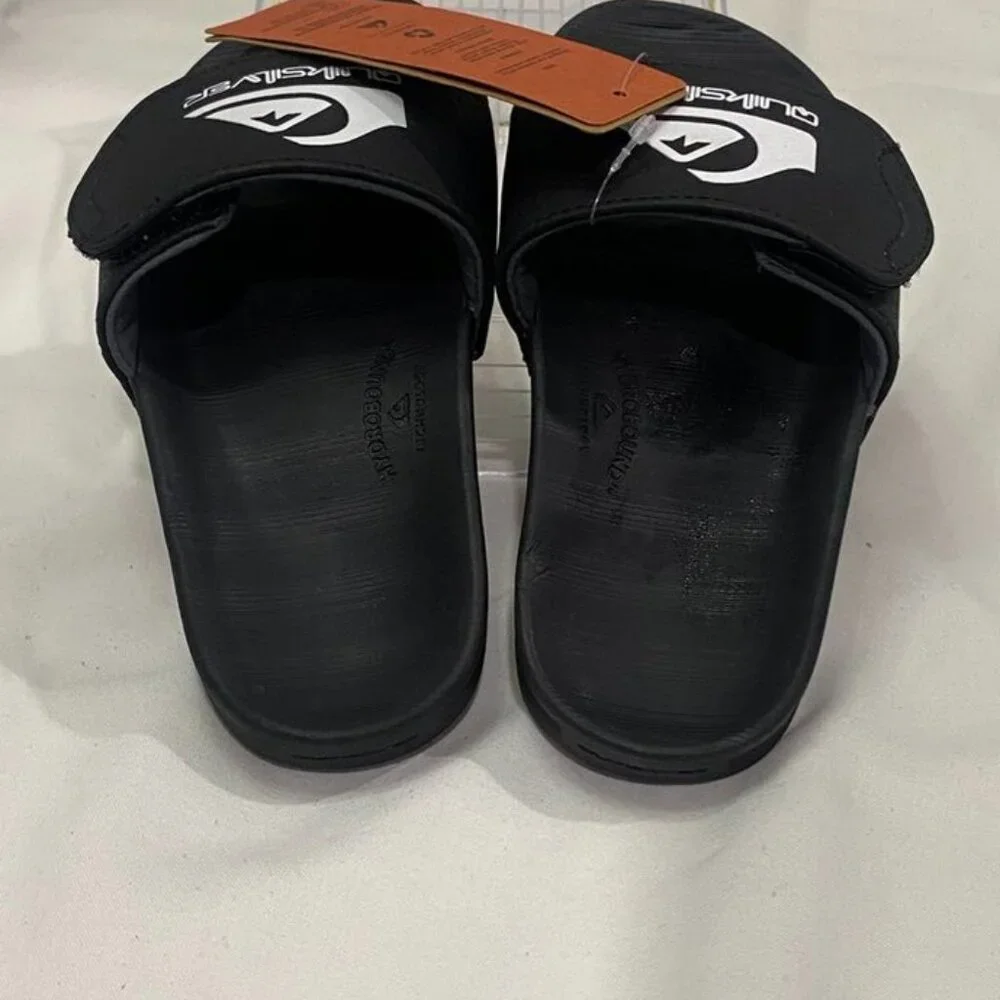Quiksilver Sunset Slide Adjust Black Sandals Youth 12 / EU 29